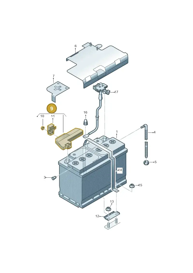4M6915459 — Audi Q7 qu. 3.0 TDI (2015-2019) diagram 859915000, position 9
