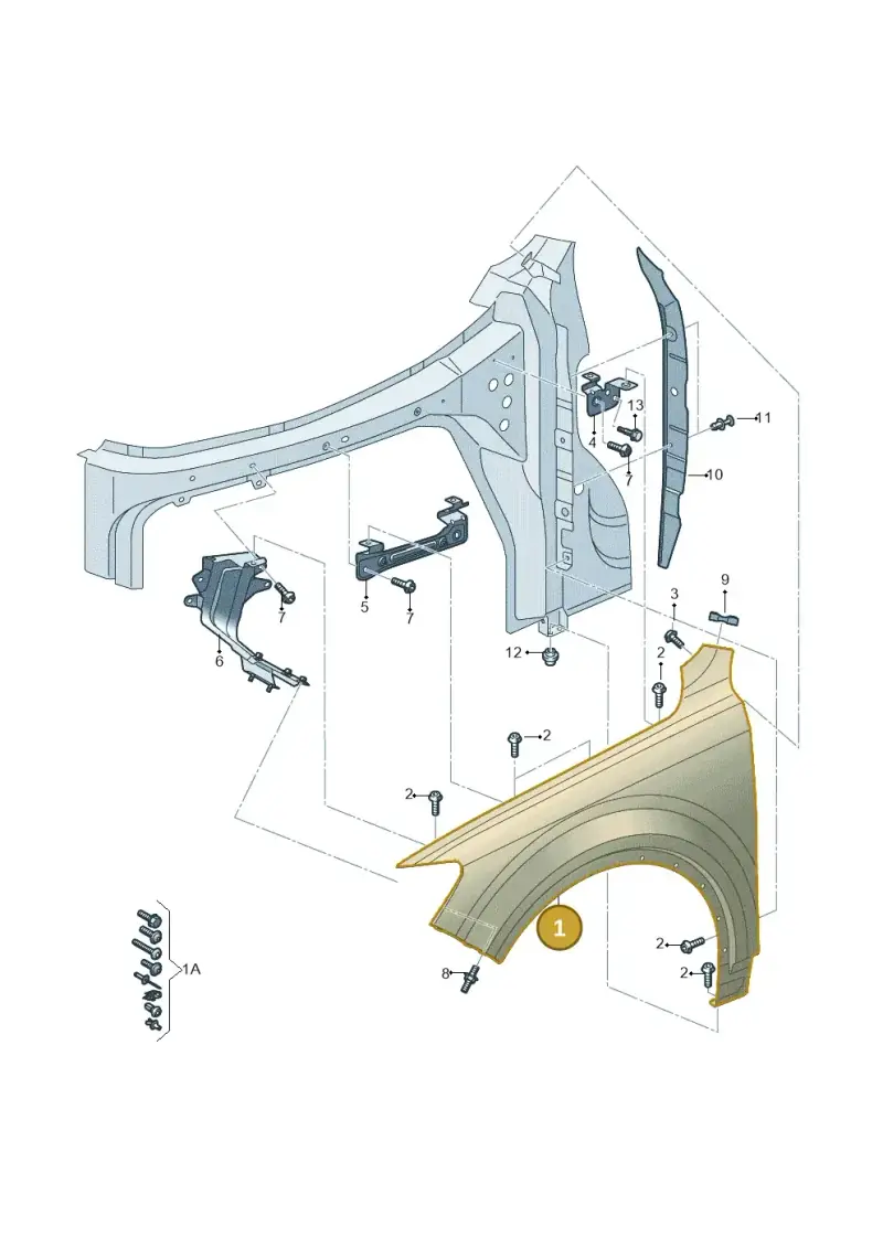 4M8821105A — Audi RS Q8 (2019-2025) diagram 859821000, position 1