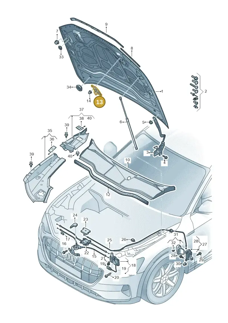 4M8823185E — Audi Q8 e-tron (2018-2025) diagram 586823000, position 13