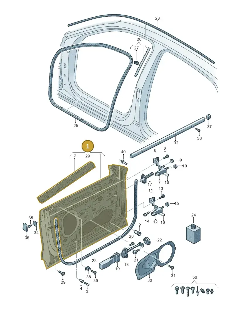 4M8831051C — Audi RS Q8 (2019-2025) diagram 429831010, position 1