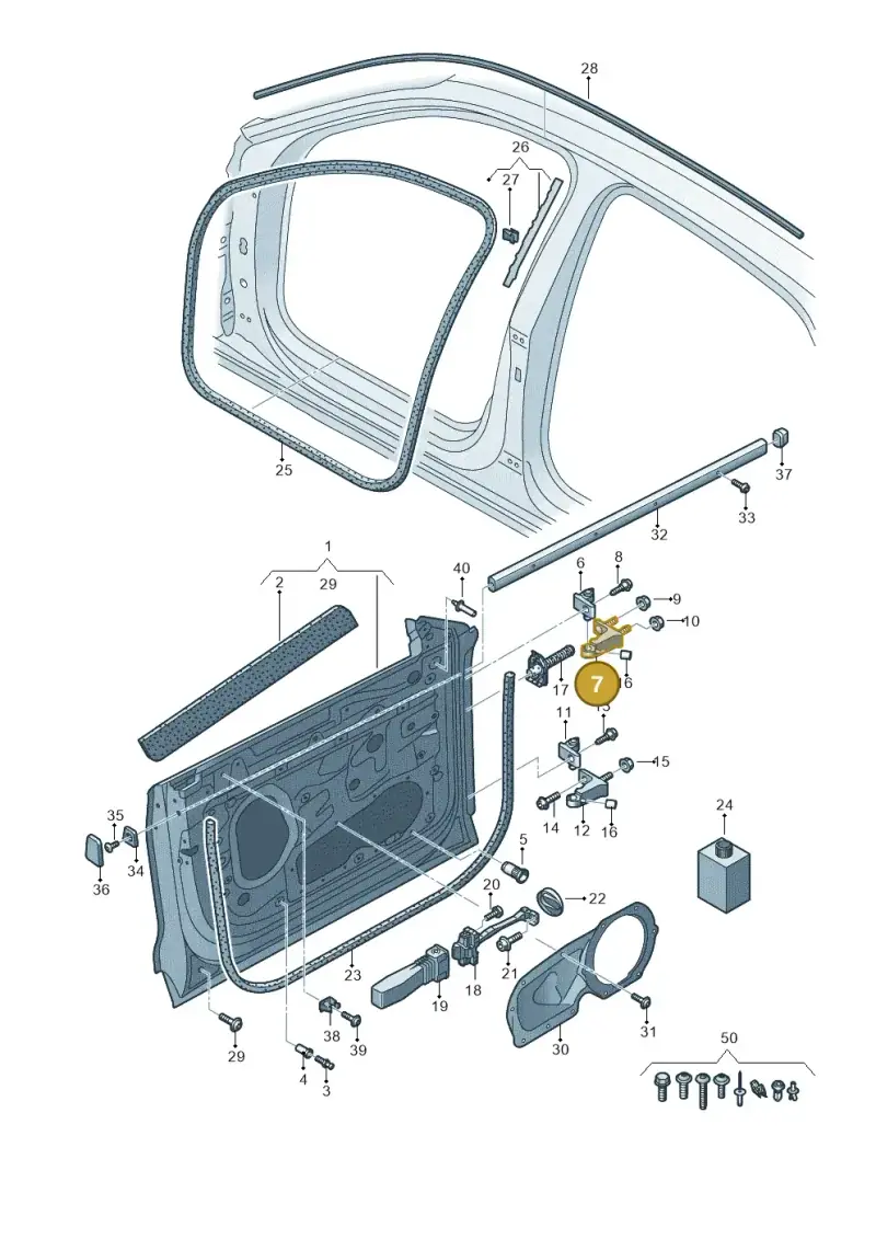 4M8831403B — Audi RS Q8 Quattro (2019-) diagram 429831010, position 7