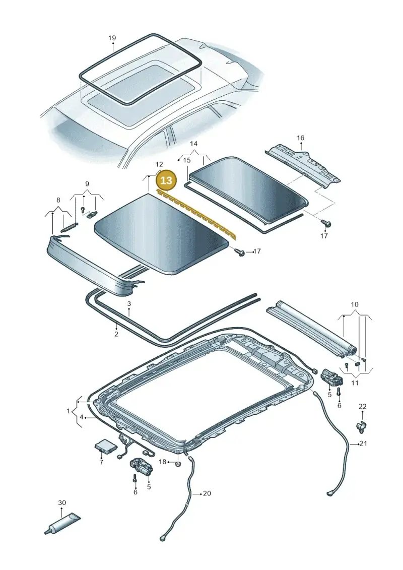 4M8877297 — Audi RS Q8 Quattro (2019-) diagram 429877000, position 13