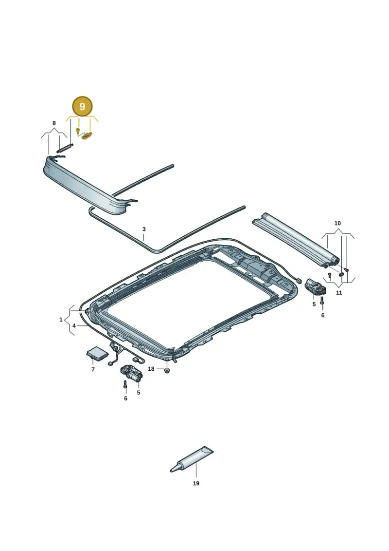 4M8877318 — Skoda Enyaq (2020-) diagram 50a877030, position 9
