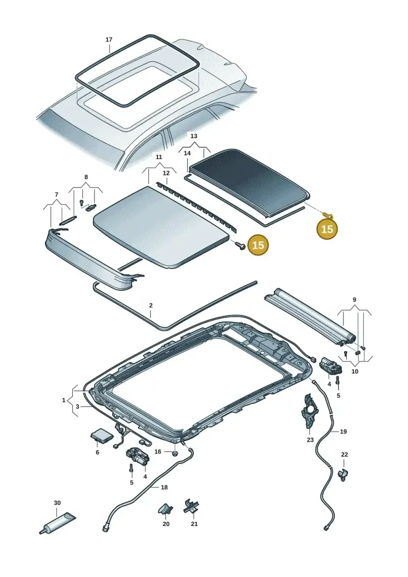 4M8877331A — Audi RSQ3 Sportback (2019-2024) diagram 597877001, position 15