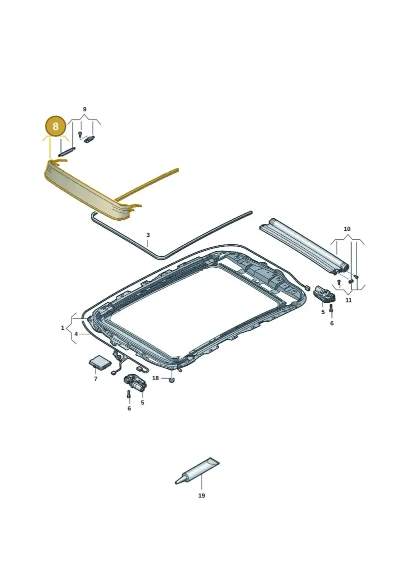 4M8877651B — Skoda Enyaq (2020-2021) diagram 50a877030, position 8
