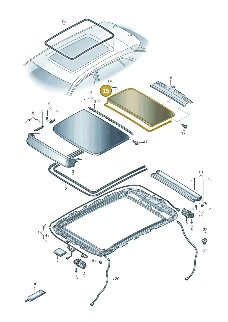 4M8877913 — Audi RS Q8 Quattro (2019-) diagram 429877000, position 15