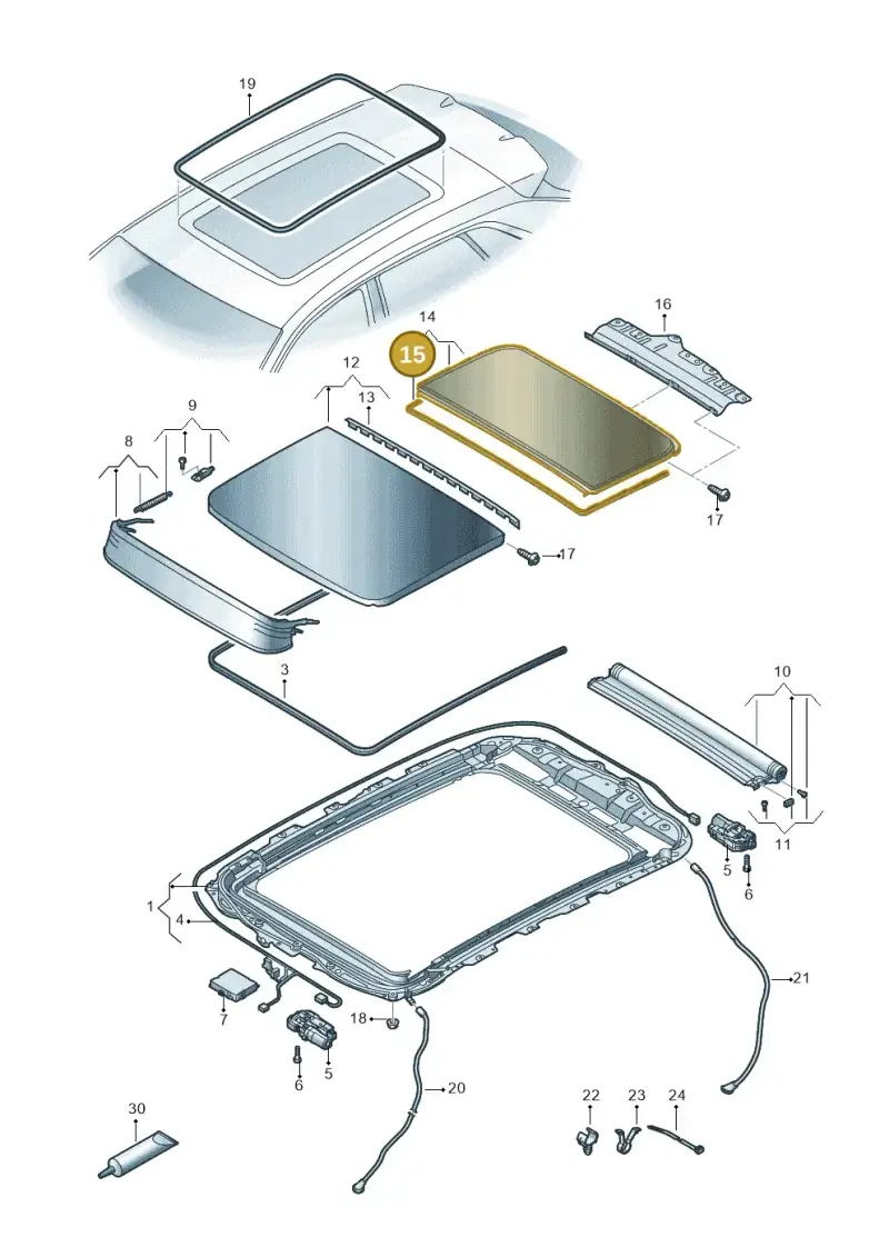 4M8877913 — Audi Q8 e-tron (2018-2020) diagram 586877000, position 15