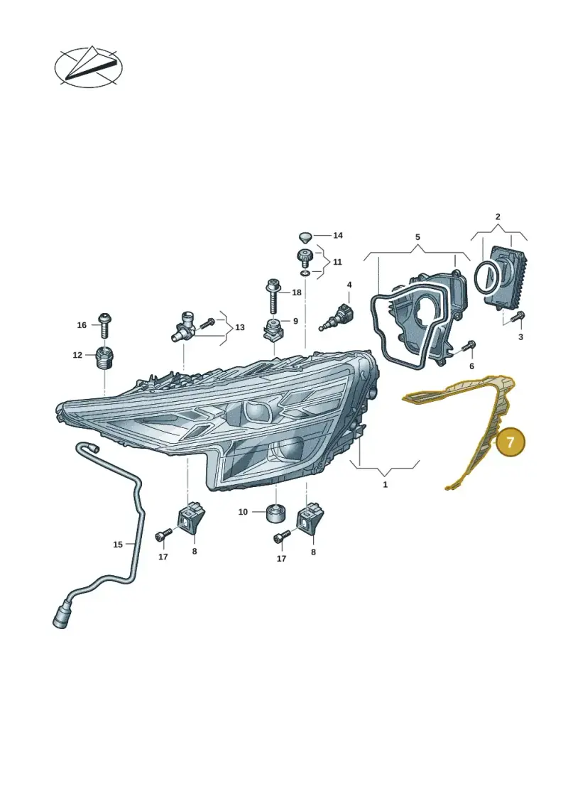 4M8941191 — Audi RS Q8 Quattro (2019-) diagram 429941015, position 7