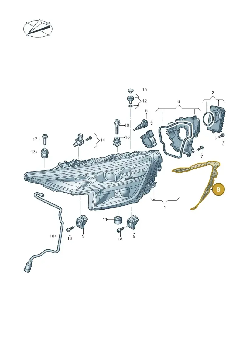 4M8941192 — Audi RS Q8 Quattro (2019-) diagram 429941020, position 8