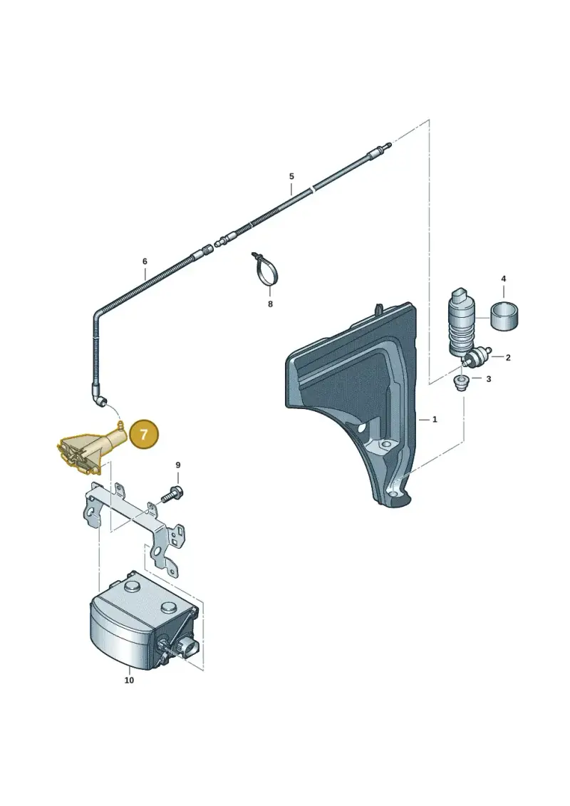 4M8955185A — Audi Q7 (2015-2025) diagram 859955025, position 7