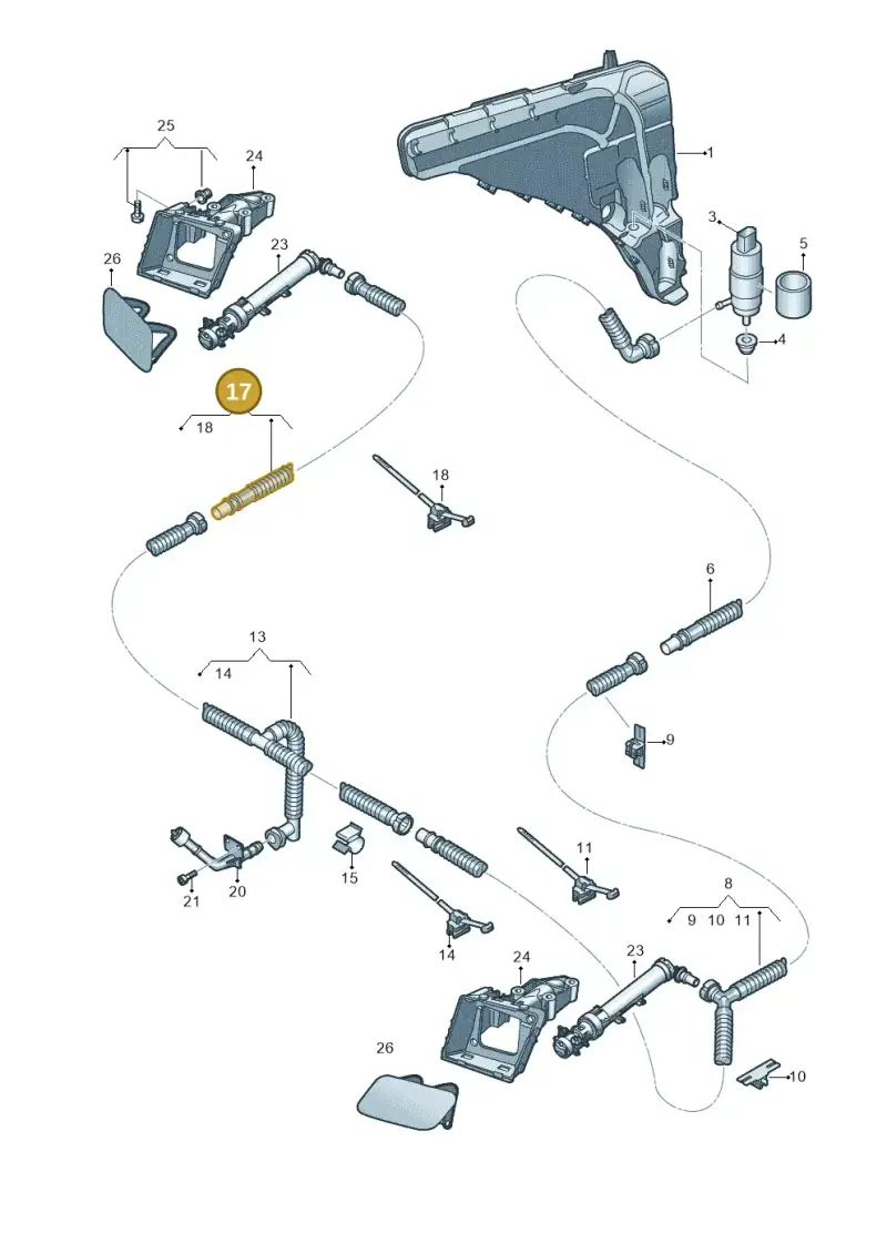 4M8955663B — Audi RS Q8 (2019-2025) diagram 429955040, position 17