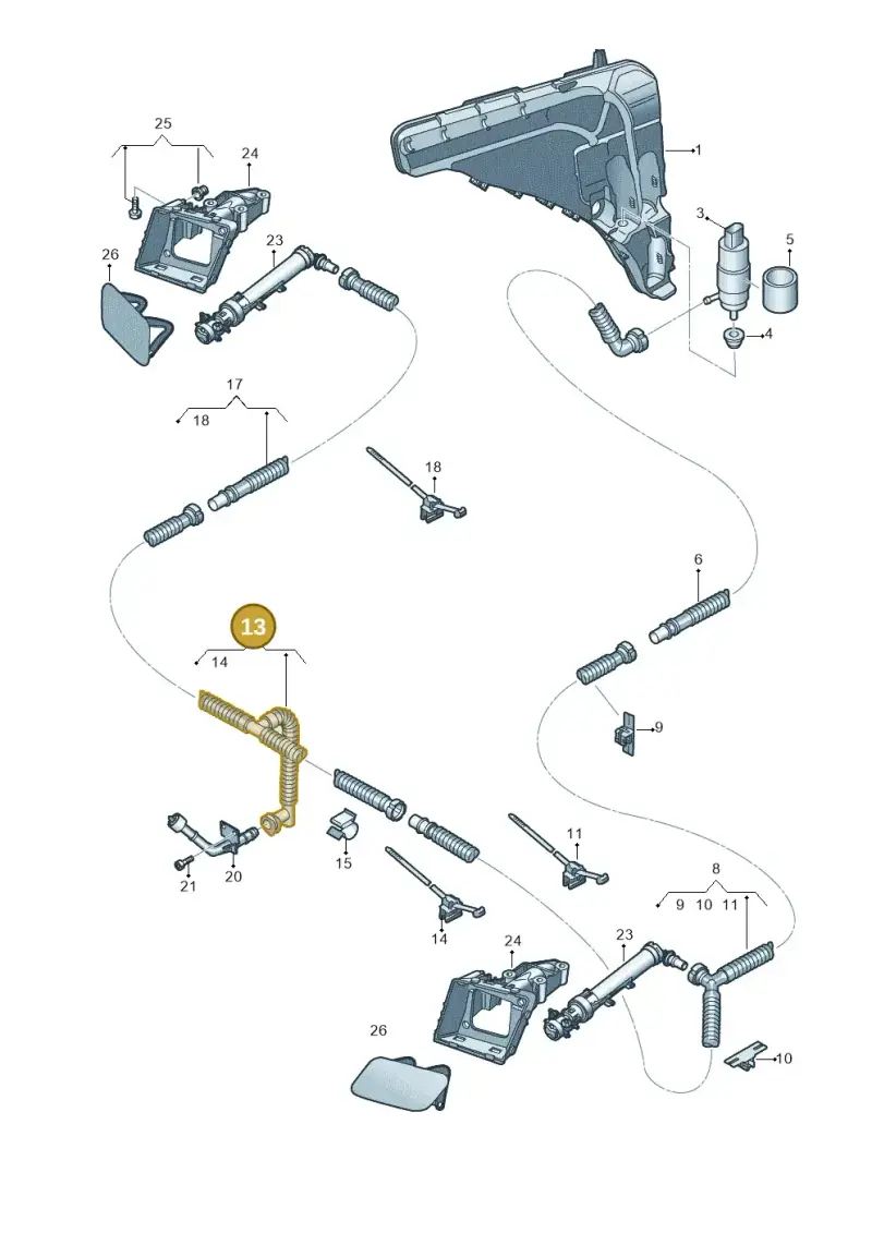 4M8955972A — Audi RS Q8 Quattro (2019-) diagram 429955040, position 13