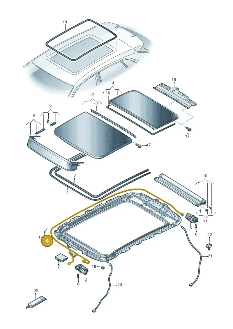 4M8971648 — Audi RS Q8 (2019-2025) diagram 429877000, position 4