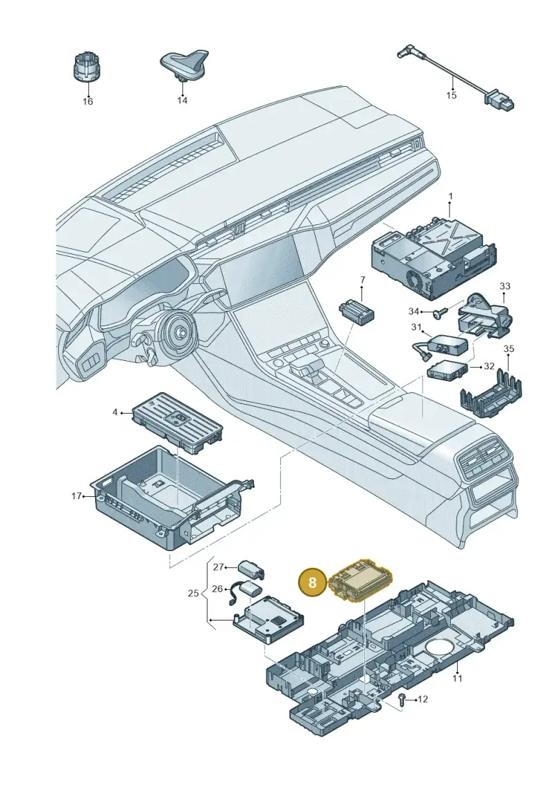 4N0035456B — Audi RS7 Sportback (2019-) diagram 435035550, position 8