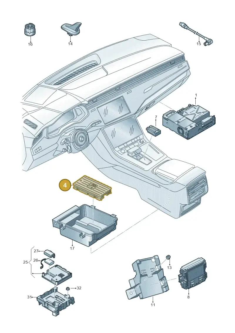 4N0035502B — Audi RS Q8 Quattro (2019-) diagram 429035055, position 4