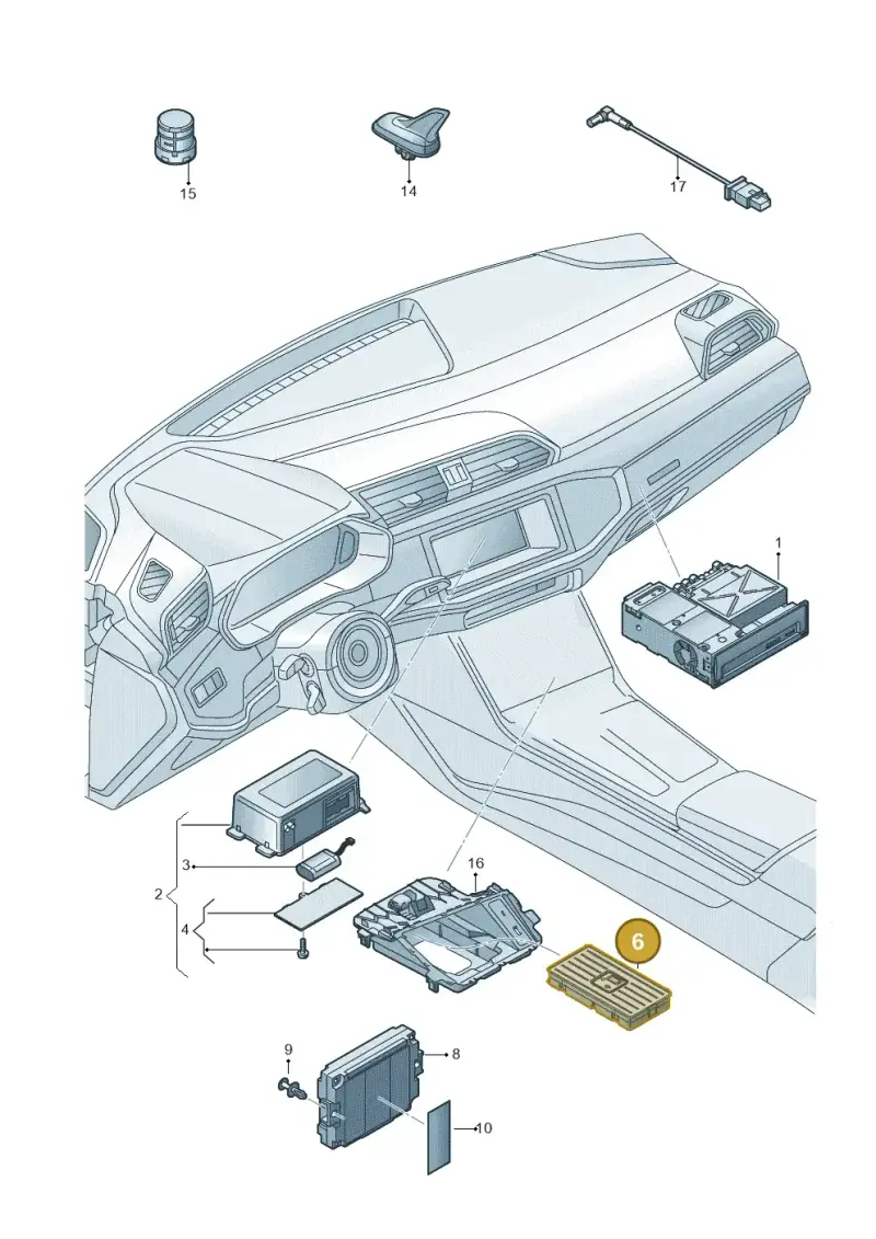 4N0035502B — Audi RSQ3 Sportback (2019-2024) diagram 597035550, position 6