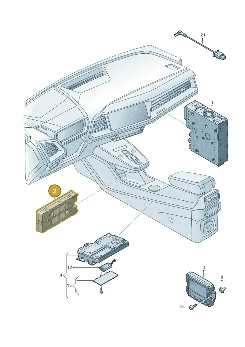 4N0035502B — Audi Q4 Sportback (2021-2022) diagram 89a035550, position 2