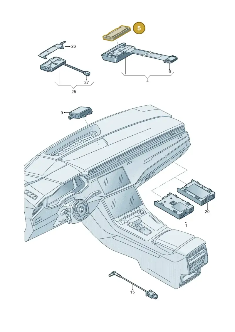 4N0035720 — Audi Q8 Quattro 3,0 (2018-) diagram 429035570, position 5