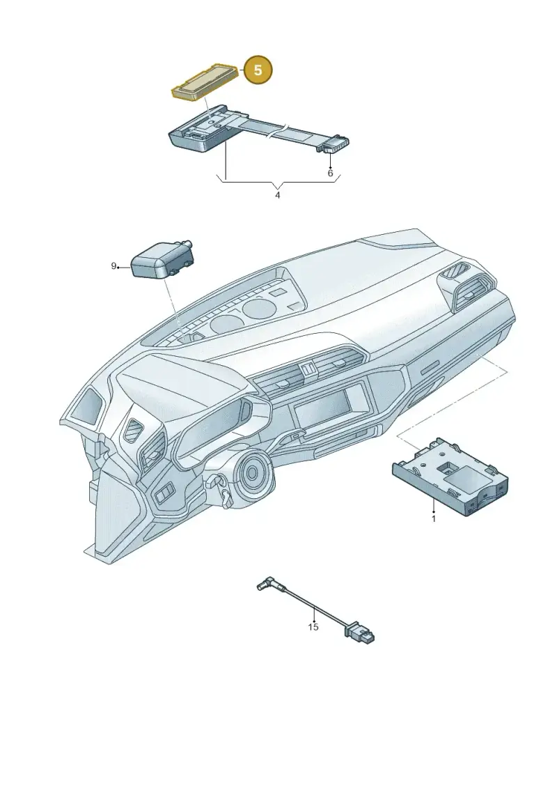 4N0035720 — Audi RSQ3 Sportback (2019-2024) diagram 597035570, position 5