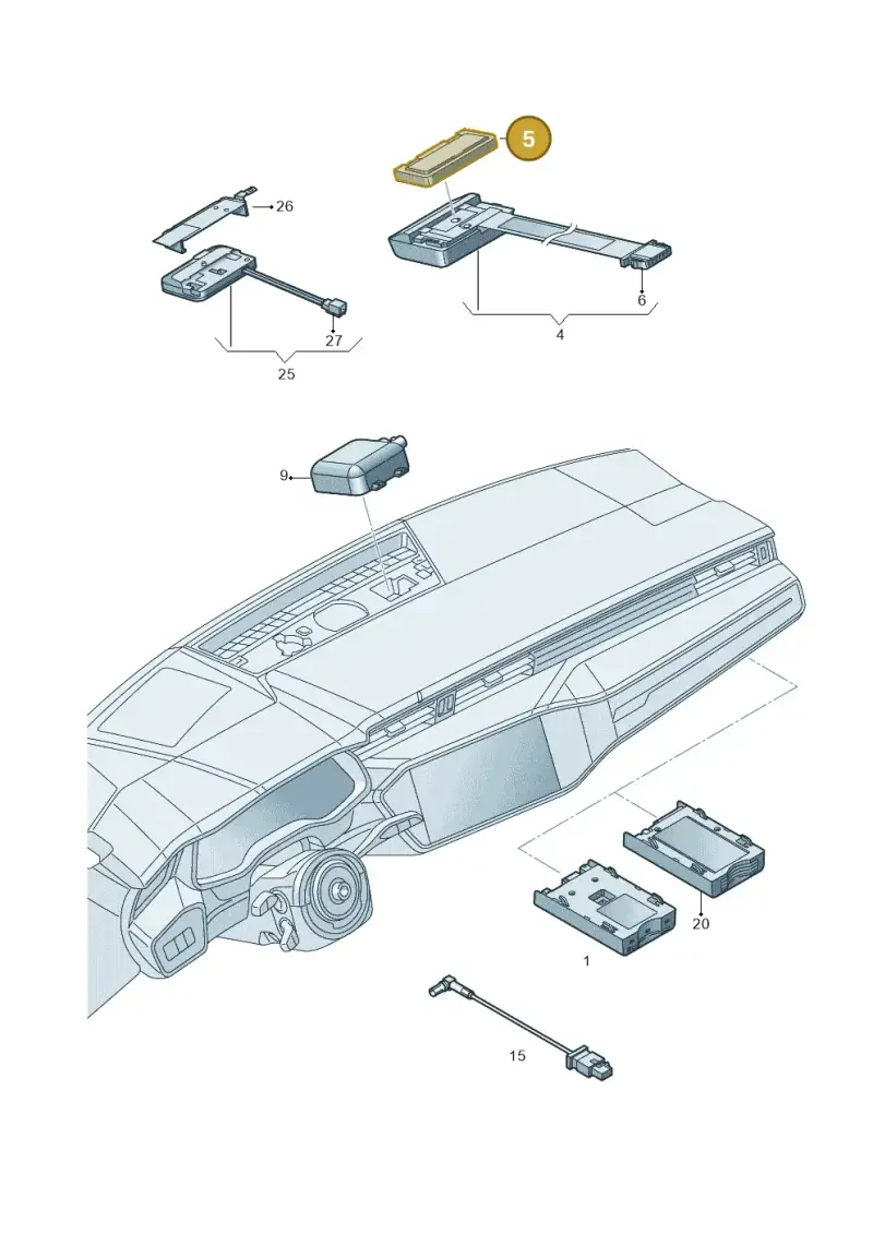4N0035720 — Audi RS6 Avant (2019-) diagram 435035570, position 5