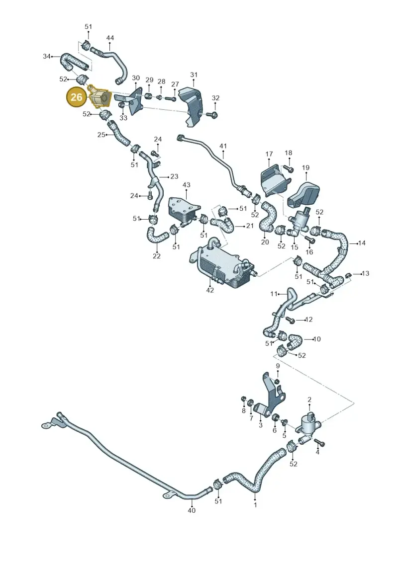 4N0121601A — Audi Q8 Quattro 3,0 (2018-) diagram 429121106, position 26