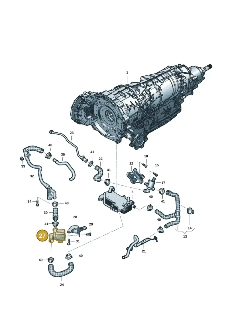 4N0121601A — Audi A8L (2017-2022) diagram 838121036, position 27