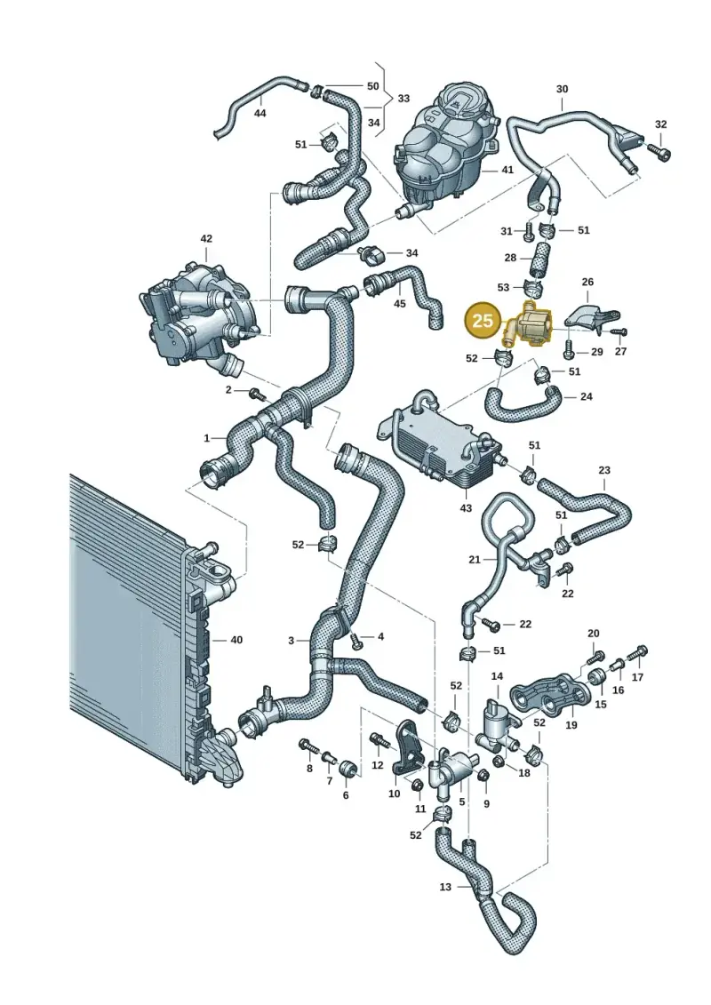 4N0121601A — Audi A8L (2017-2022) diagram 838121134, position 25