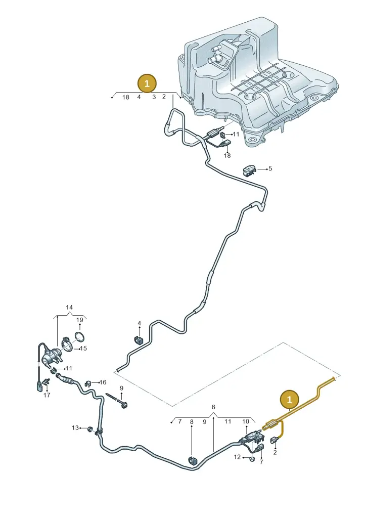 4N0131961A — Audi A8L (2017-2022) diagram 838201700, position 1