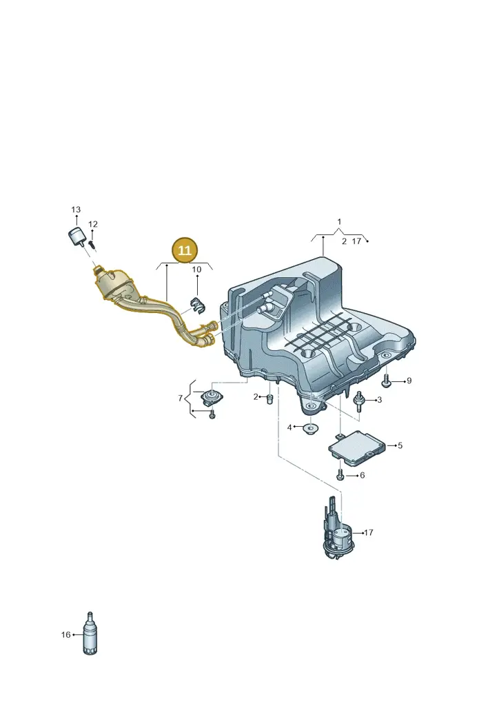 4N0131963C — Audi A8L (2017-2022) diagram 838201400, position 11