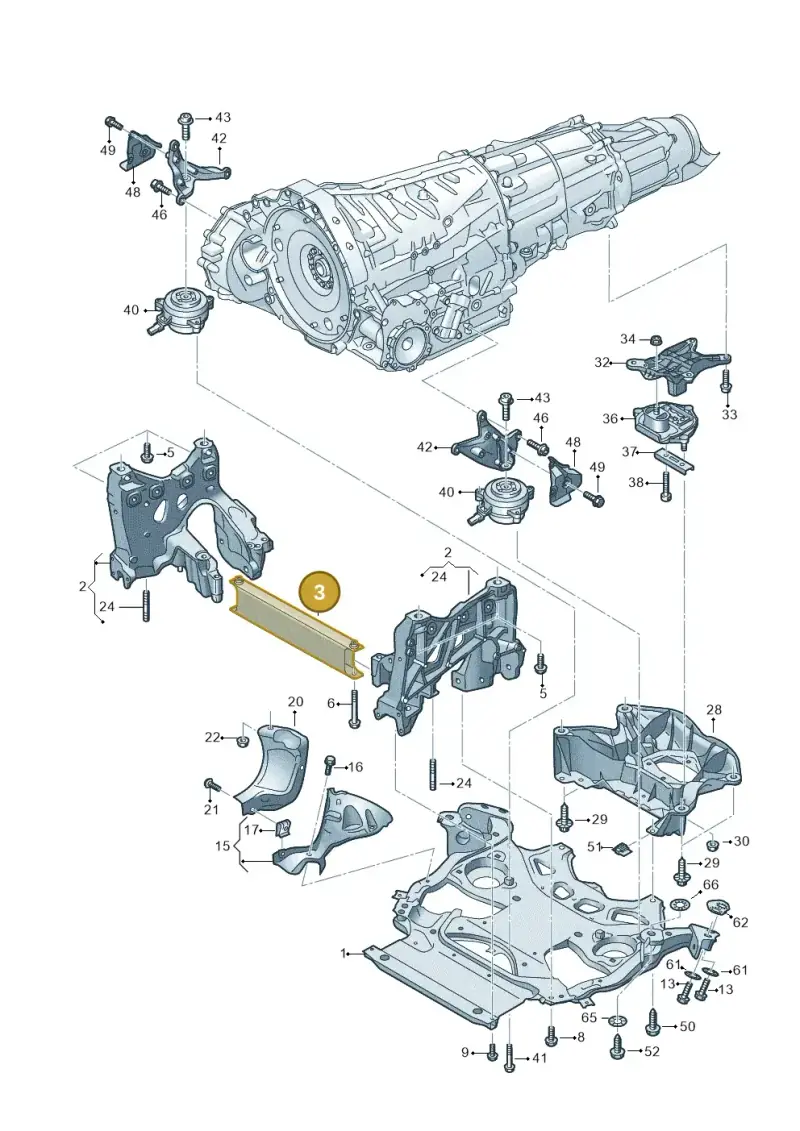4N0399251C — Audi RS6 Avant (2019-2025) diagram 537399000, position 3