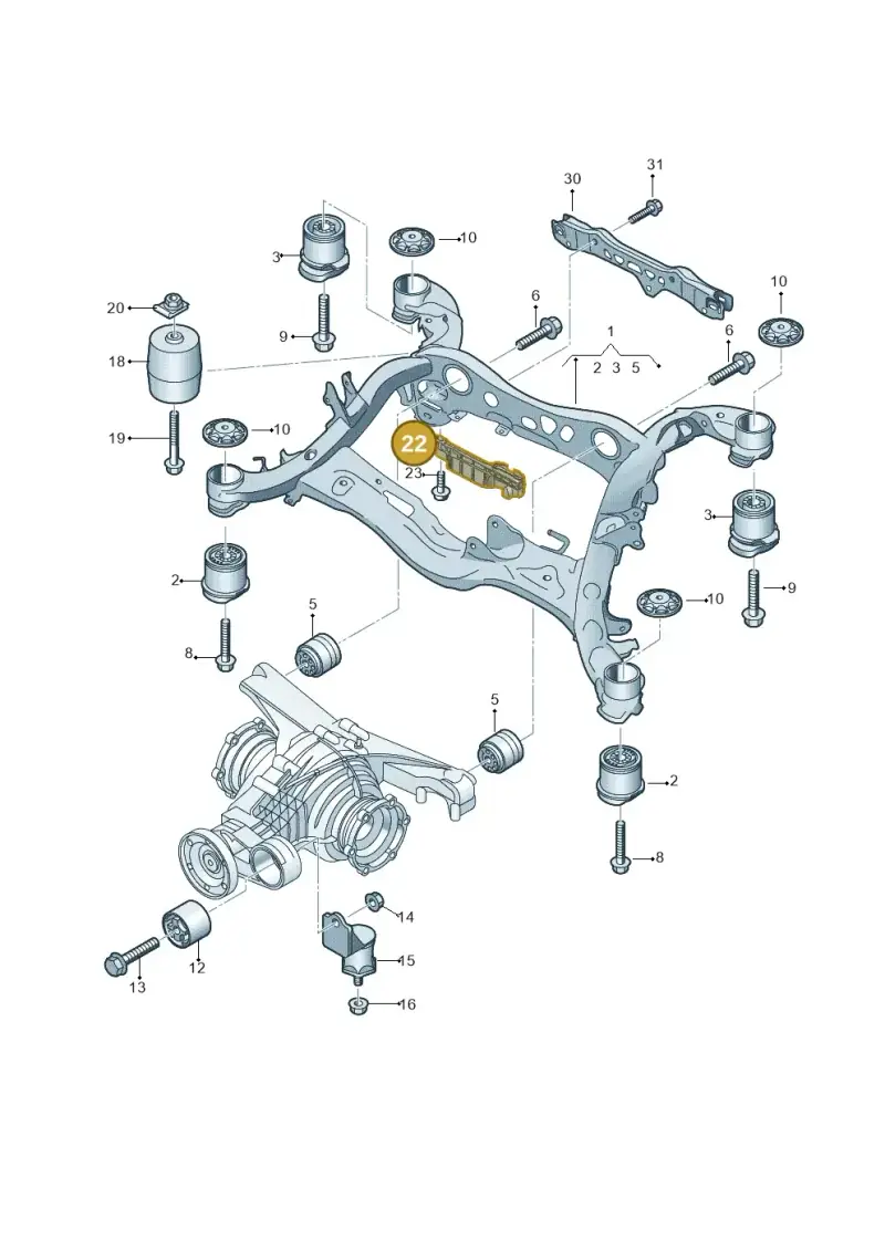 4N0505219A — Audi A6 (2018-2025) diagram 430505010, position 22