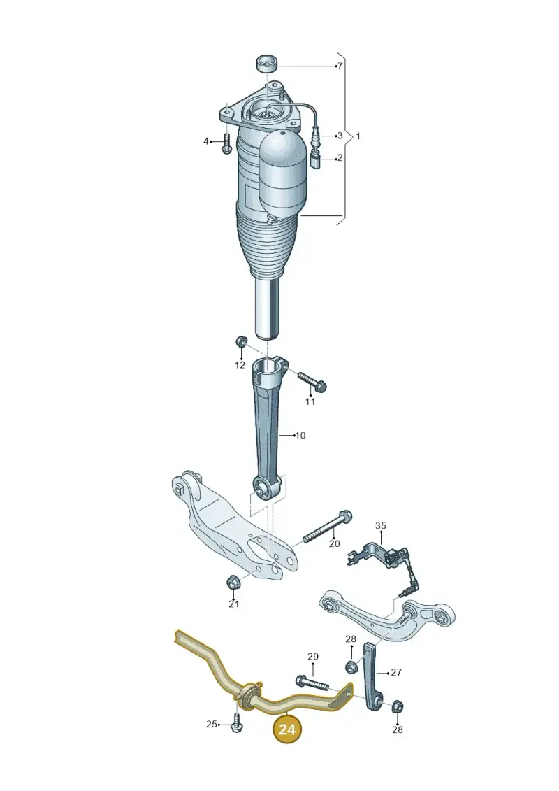 4N0511305AD — Audi A8 (2017-2025) diagram 838511050, position 24