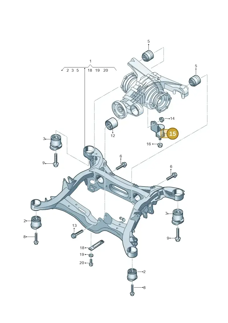 4N0599273C — Audi A8L (2017-2022) diagram 838505070, position 15