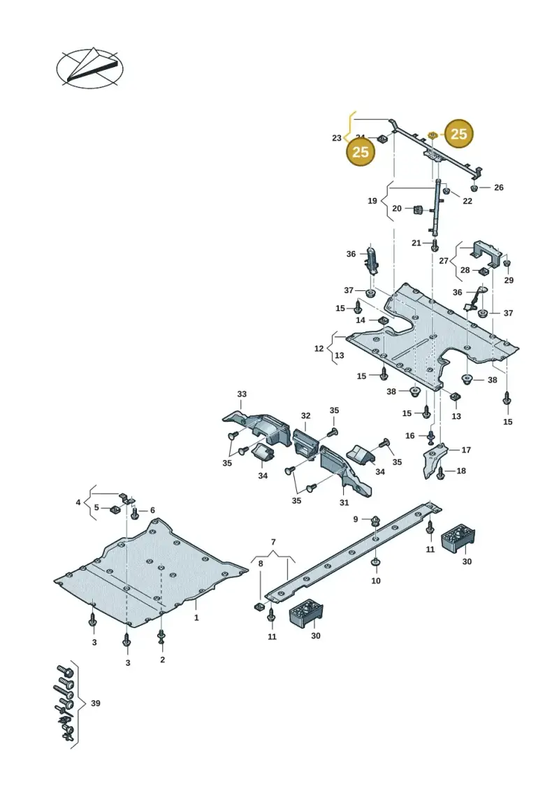 4N0825429 — Audi RS e-tron GT (2020-2020) diagram 4j1825000, position 25