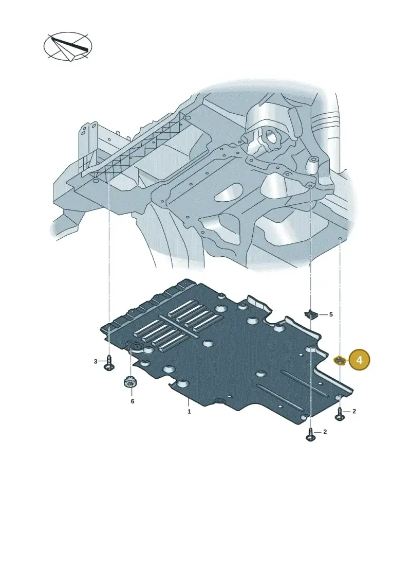 4N0825429 — Audi A5 Limo 2.0 (2024-) diagram 8wk825020, position 4