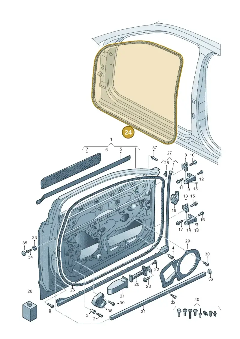 4N0831721D — Audi A8 (2017-2025) diagram 838831100, position 24
