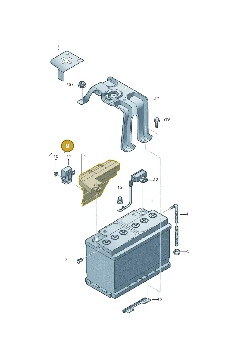 4N0915459A — Audi A8 (2017-2025) diagram 838915000, position 9