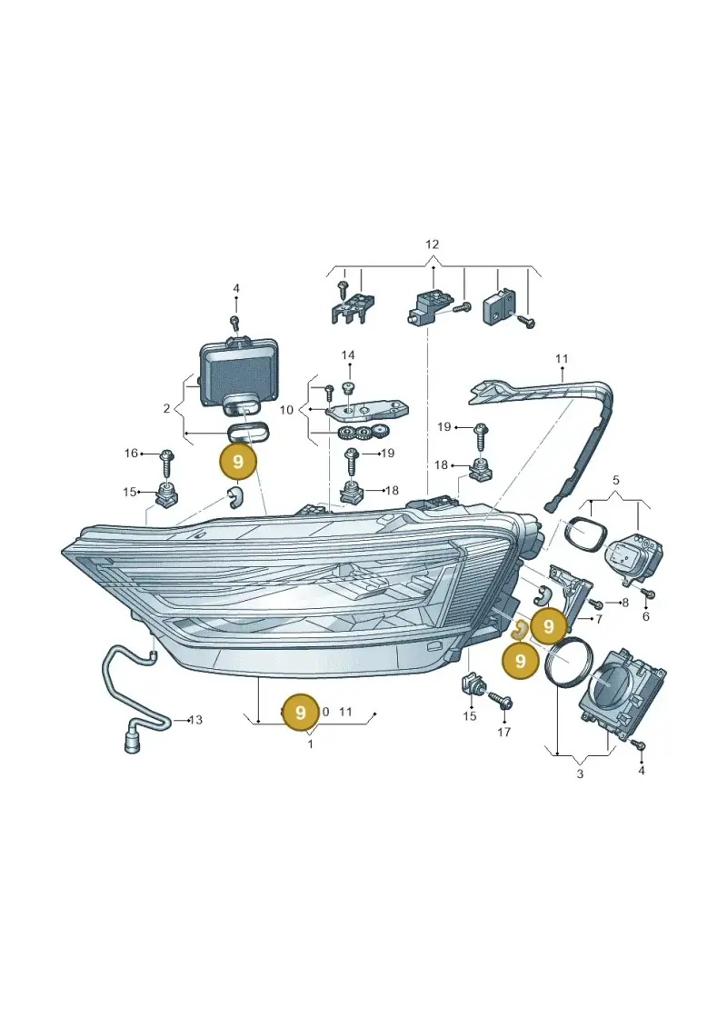 4N0941041 — Audi A8L (2017-2022) diagram 838941000, position 9