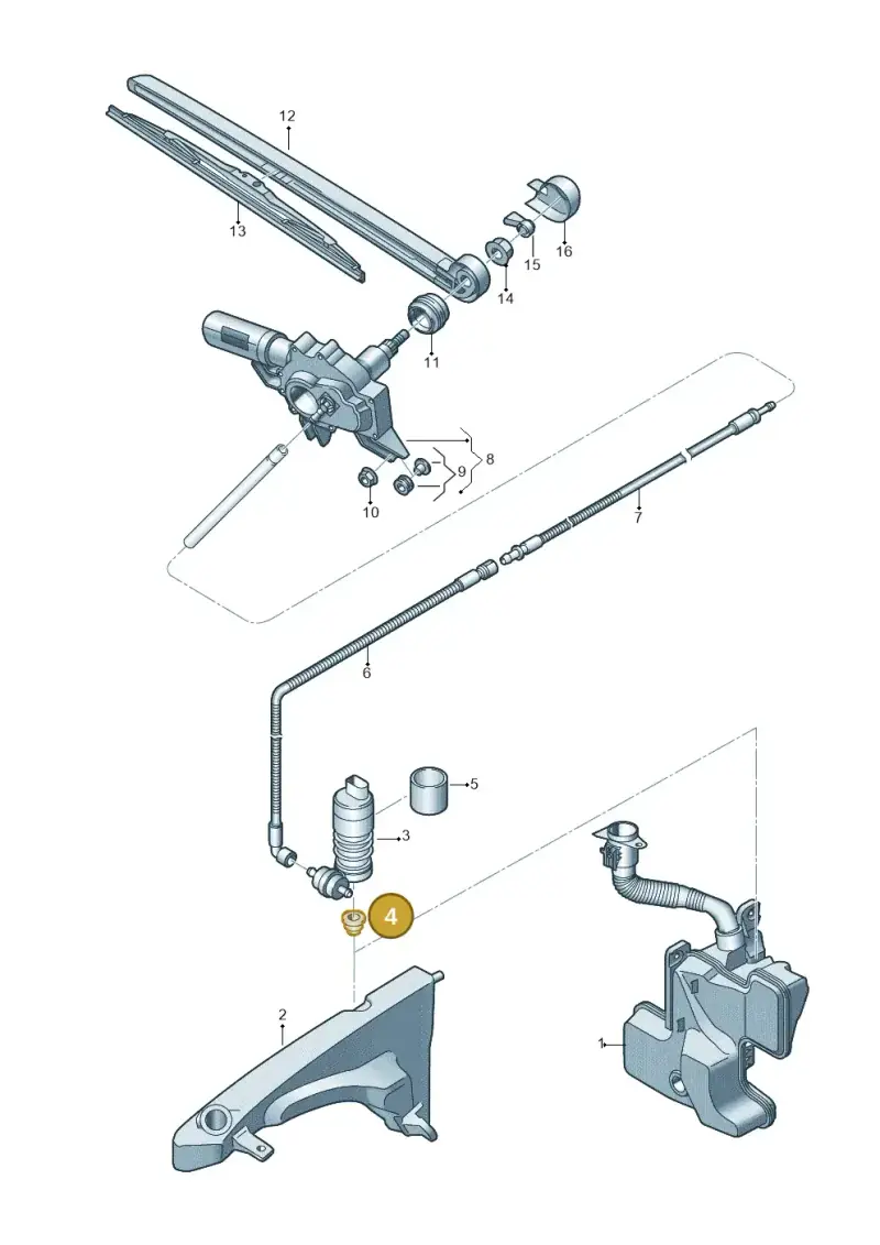 4N0955465 — Audi RS Q3 Sportback (2019-2024) diagram 597955020, position 4