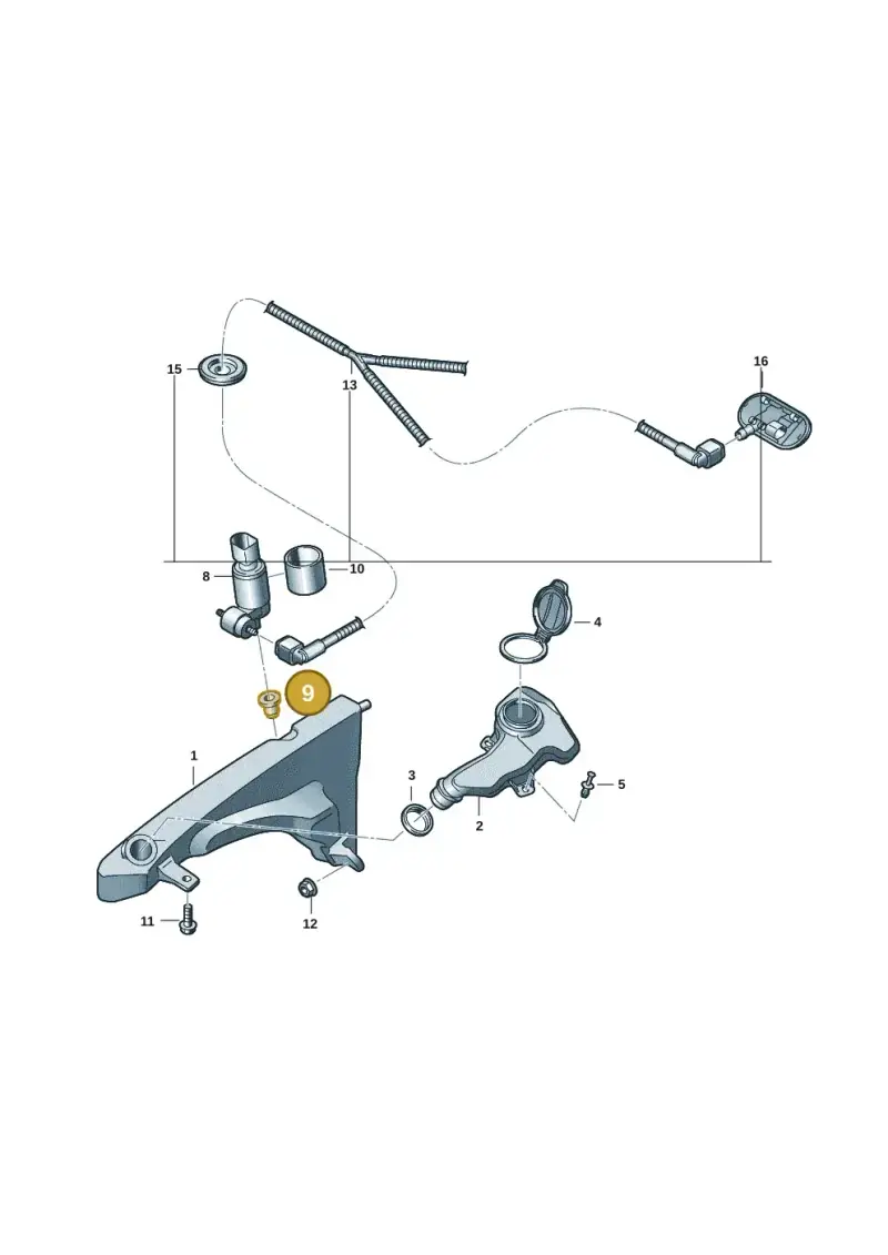 4N0955465 — Audi A5 Avant (2024-2025) diagram 8wk955010, position 9