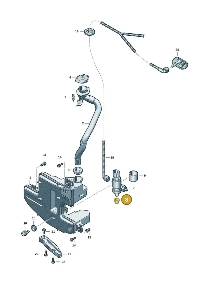 4N0955465 — Audi Q6 e-tron (2023-2025) diagram f5s955010, position 8