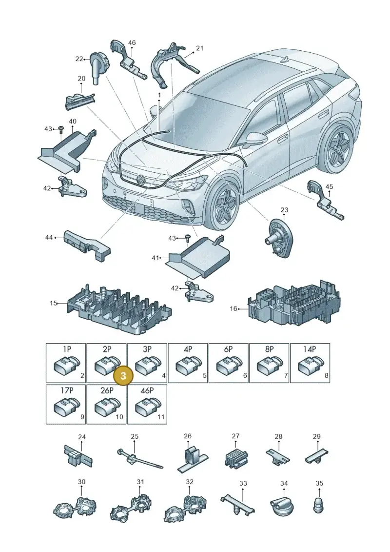 4N0973323A — Volkswagen ID.4 (2020-2025) diagram 11a971080, position 3