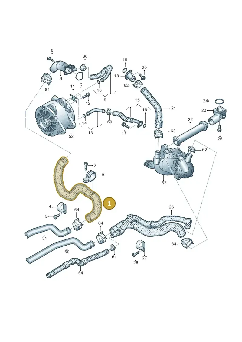 4S0121101C — Audi R8 Spyder (2015-2024) diagram 872121300, position 1