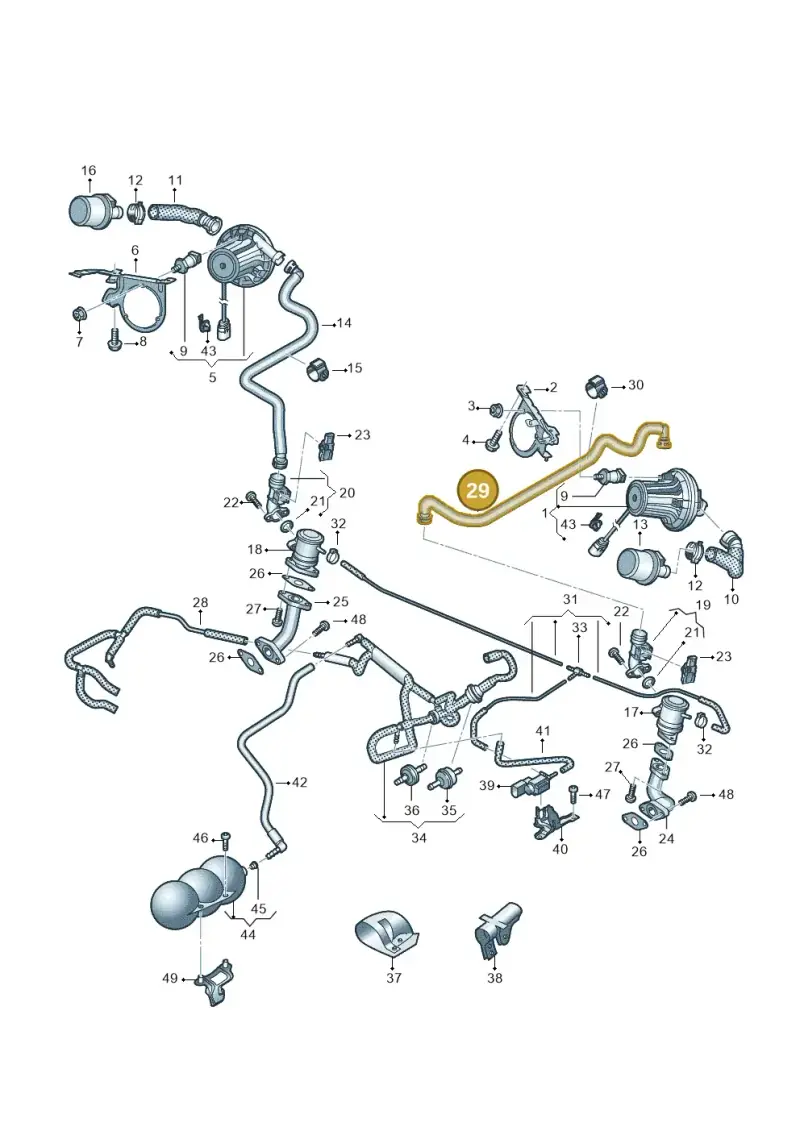4S0131605D — Audi R8 Spyder (2015-2024) diagram 872131350, position 29