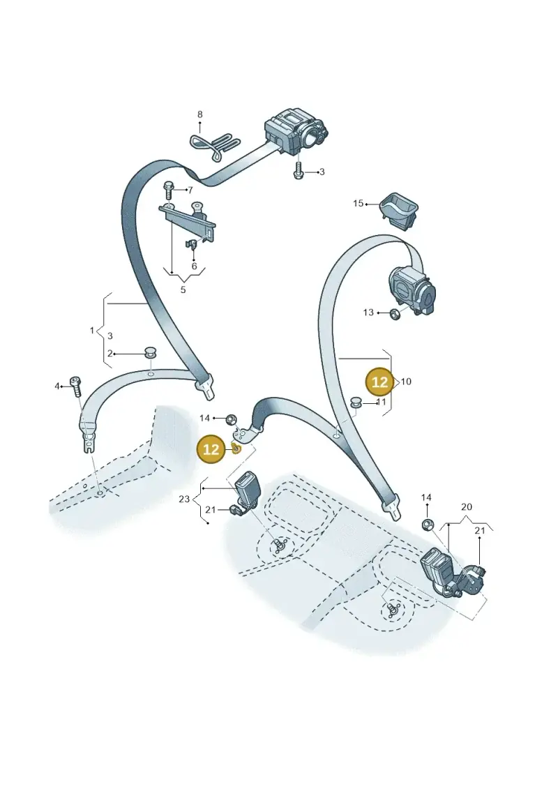 4S0805163 — Audi RS6 Avant (2019-2025) diagram 537857700, position 12
