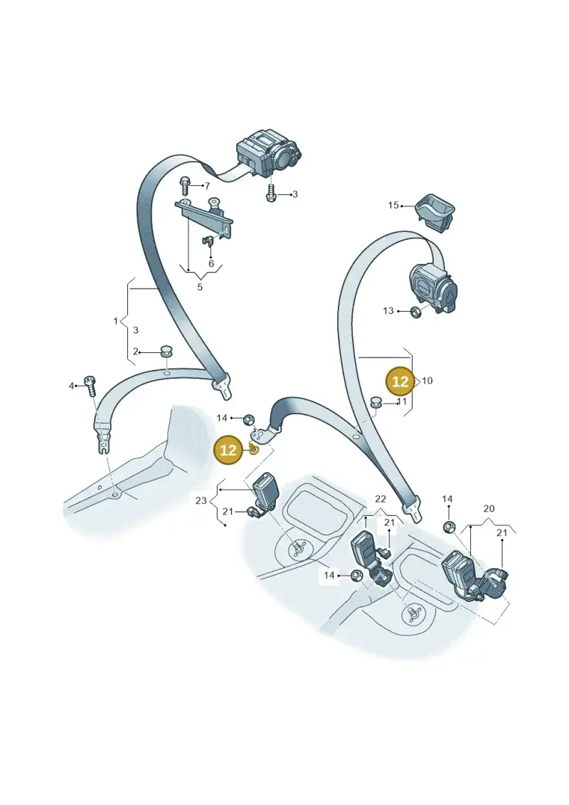 4S0805163 — Audi RS7 Sportback (2019-2025) diagram 538857700, position 12