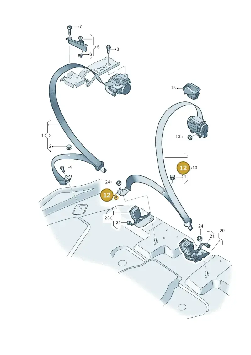 4S0805163 — Audi Q8 e-tron (2018-2025) diagram 586857700, position 12