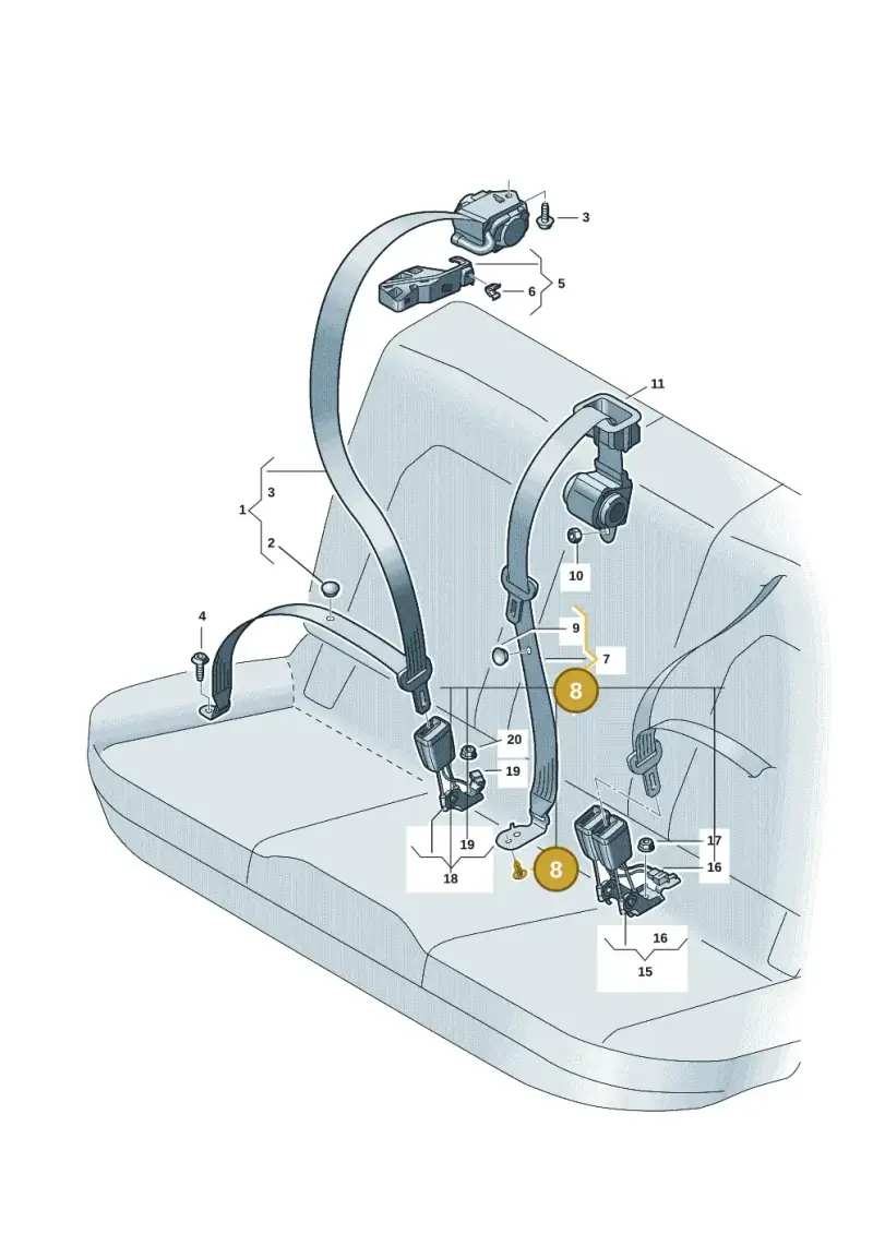 4S0805163 — Audi A5 Limousine (2024-2025) diagram 8wh857700, position 8