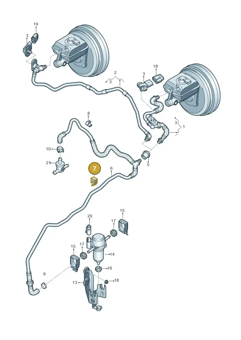 4Z7721697A — Audi A8L qu. 3.0 TDI (2009-2014) diagram 696611800, position 7