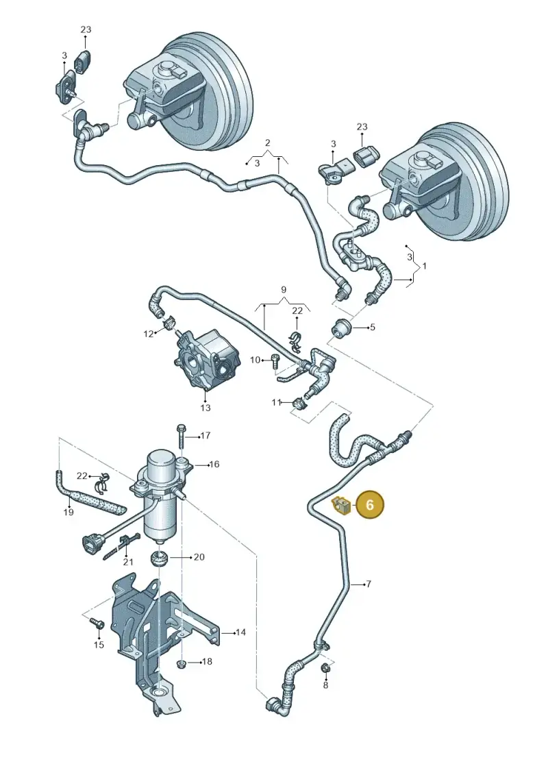 4Z7721697A — Audi A8 (2013-2018) diagram 696611830, position 6